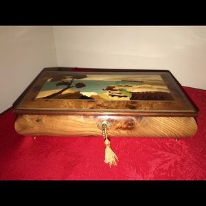 Wooden Musical Jewelry Box